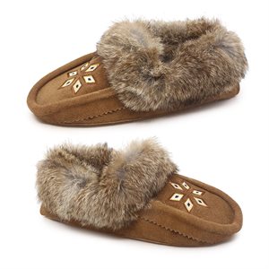 S&T WOMEN SUEDE MOCCASIN SLIPPERS