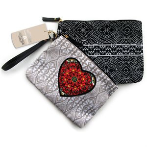 S&T CANVAS COSMETIC POUCH SET / 2