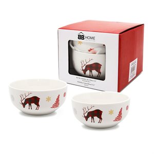 BB HOLIDAY CEREAL BOWL SET / 2 IN A BOX
