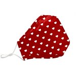 BSA UNISEX ADULT REUSABLE MASK RED / HEARTS