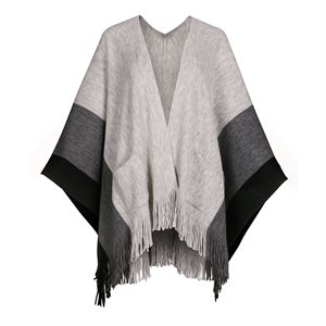 BB WOMEN PONCHO WITH POCKETS
